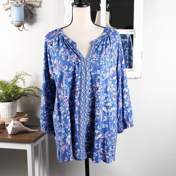 J Jill Floral Top, NWT, XL - Picture 1 of 6